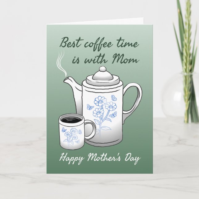 Carte L'heure du café pour la fête des Mères (Devant)