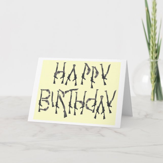 Carte L'heureuse agression d'anniversaire (Devant)