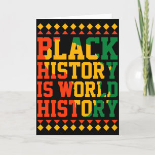 Carte L'histoire des Noirs est l'histoire mondiale Mois 