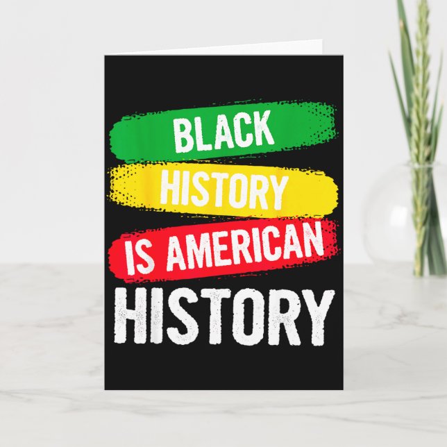 Carte L'histoire des Noirs est l'histoire patriotique de (Devant)