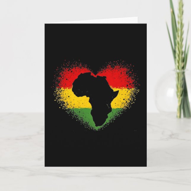 Carte L'histoire des Noirs est ma Saint-Valentin Fierté  (Devant)
