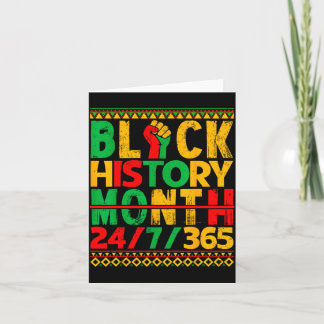 Carte L'histoire noire est l'histoire américaine Hommes 