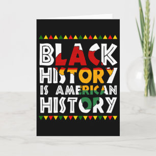 Carte L'histoire noire est l'histoire américaine Patriot