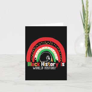 Carte L'histoire noire est l'histoire mondiale Mois de l