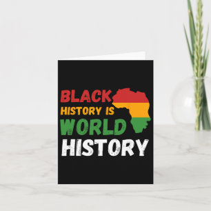 Carte L'Histoire Noire est Mondiale Mois L'Histoire Afri