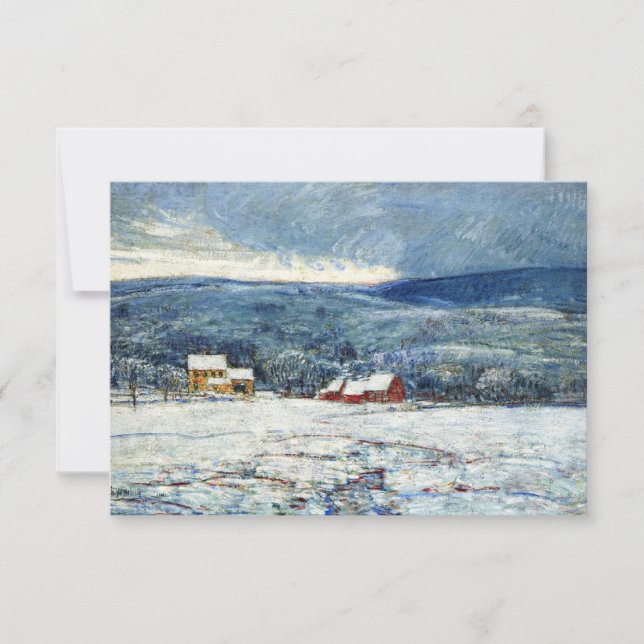 Carte L'hiver dans les collines du Connecticut (de Child (Devant)