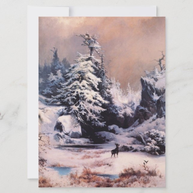 Carte L'hiver dans les Rocheuses (Devant)