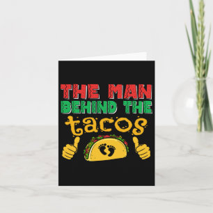 Carte L'homme derrière le taco mexicain papa Cinco De Ma