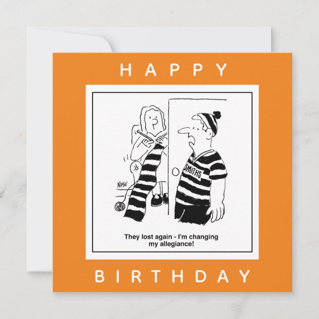 Carte L'Homme Dit Que L'Équipe A Perdu Un Dessin D'Allég (Devant)