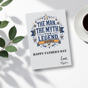 Carte L'Homme Le Mythe La Légende Fête des pères perso