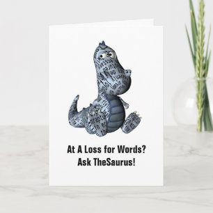 Carte L'Humour d'anniversaire de Saurus