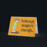 Carte L'humour drôle de joyeux anniversaire perdent la<br><div class="desc">Une manière drôle d'obtenir un rire bébête au sujet de vieillir avec cette carte lunatique de joyeux anniversaire par Kerra Lindsey !</div>