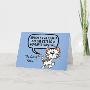 Carte L'humour et l'amitié sont nécessaires pour la