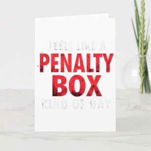 Carte L'humour hockey ressemble à une journée en cage de