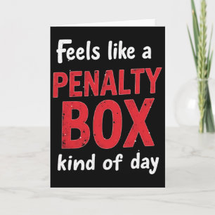 Carte L'humour hockey ressemble à une journée en cage de