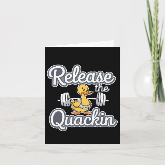Carte Libérez Quackin Gym Bodybuilding — (Devant)