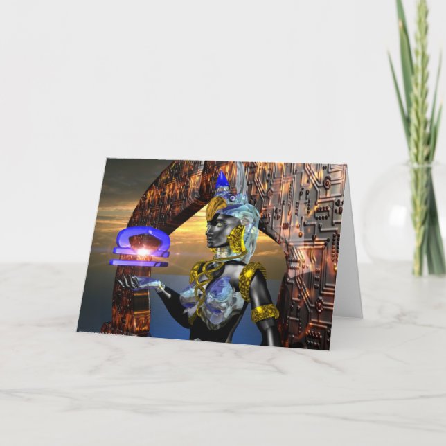 Carte LIBRA 2 Anniversaire du zodiaque (Devant)