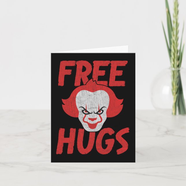 Carte Libre Hugs Killer Effrayant Clowns Vêtements Pour  (Devant)