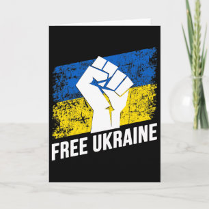 Carte Libre Ukraine Amoureux de l'Ukraine Drapeau de l'U