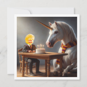 Carte licorne, anniversaire magique, anniversaire