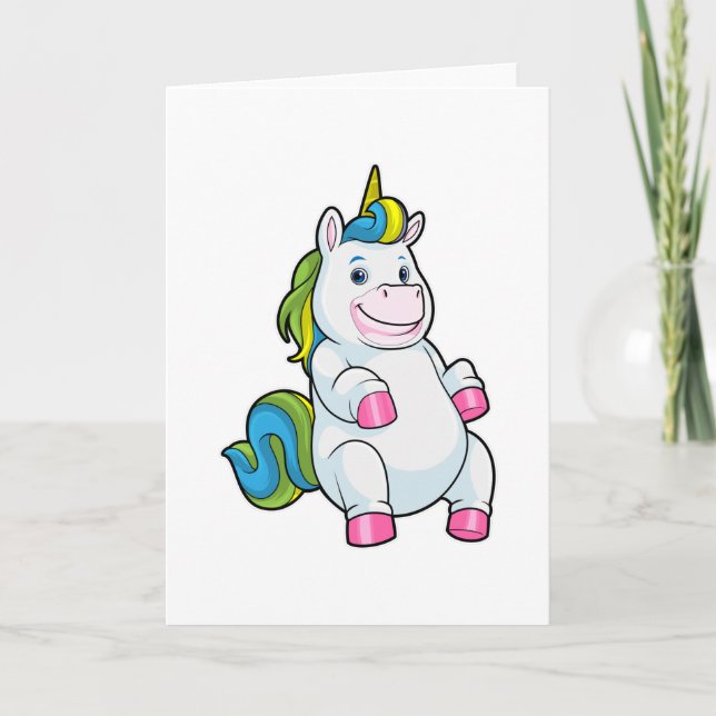 Carte Licorne avec gros ventre (Devant)