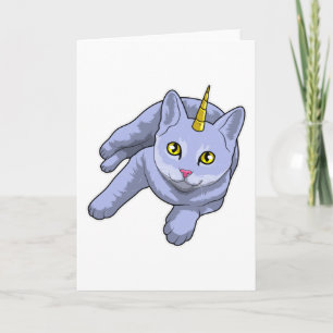 Carte Licorne Chat