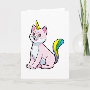 Carte Licorne Chat