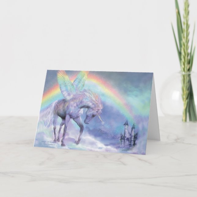 Carte Licorne de l'arc-en-ciel ArtCard (Devant)