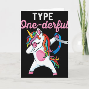 Carte Licorne de type Onederful Dabbing Diabète de type