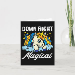 Carte Licorne Magique de Syndrome de Down
