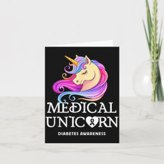 Carte Licorne médicale Sensibilisation au diabète