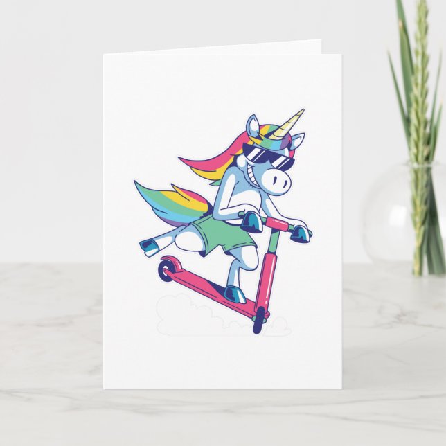 CARTE LICORNE MIGNON POMPIER (Devant)