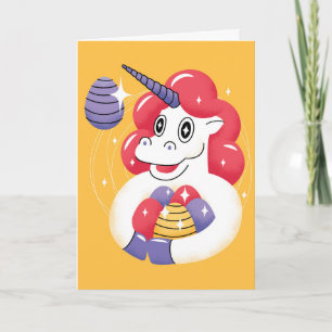 Carte Licorne, Pâques