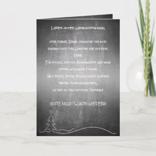 Carte Lieber guter Weihnachtsmann