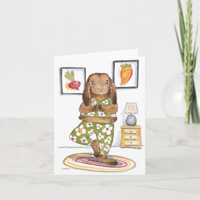 Carte Lièvre de Yoga (Devant)