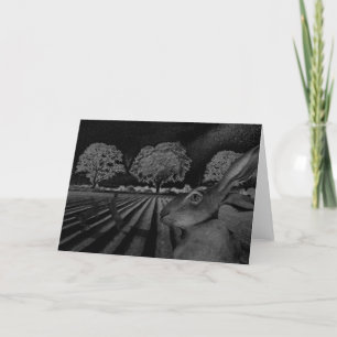 Carte Lièvres la nuit