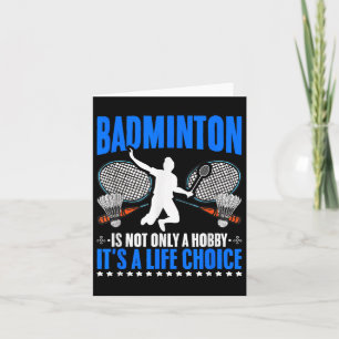 Carte Life Choice Racket Shutt Sport Hobby Badminton P