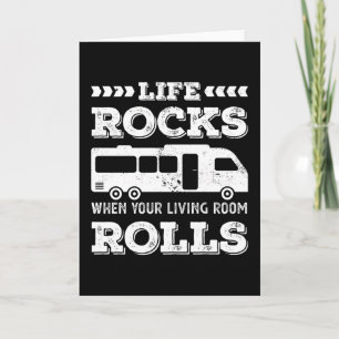 Carte Life Rocks - Drôle RV Motorhome Cadeau