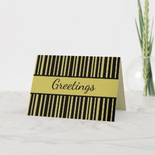 Carte Lignes noires et olive