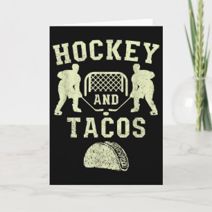 Carte Ligue de fans de hockey sur gazon et tacos drôle d