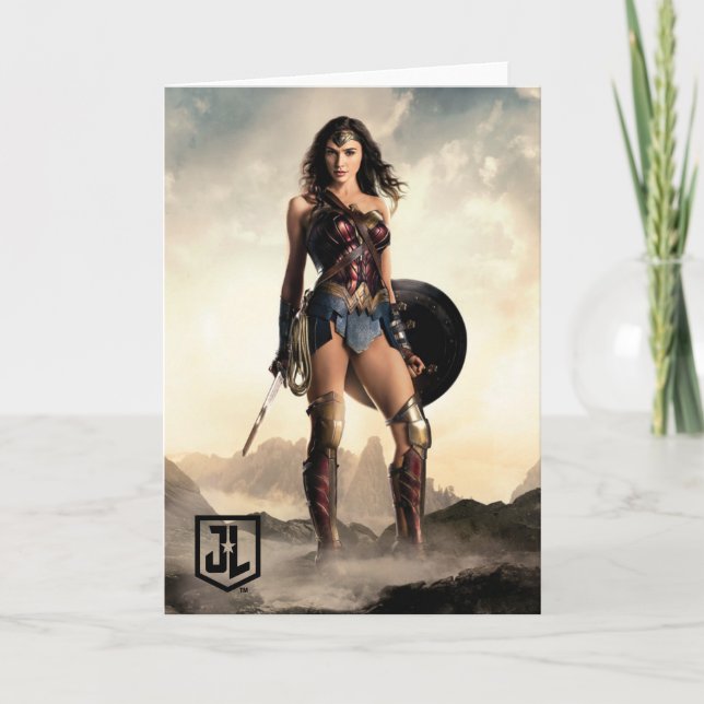 Carte Ligue de Justice | Wonder Woman Sur Le Champ De Ba (Devant)