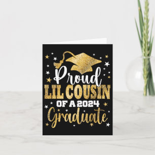 Carte Lil Cousin D'Un Diplômé De 2024 Cl Graduate Senior