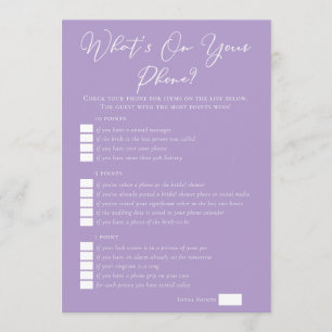 Carte Lilac Violet Quel est le contenu de votre téléphon