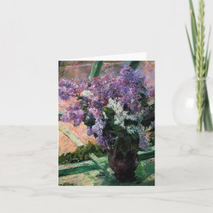 Carte Lilacs dans une fenêtre