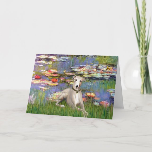 Carte Lilies 2 - Whippet #2 (Devant)