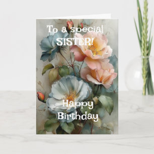 Carte Lilies roses personnalisées brillantes rose vif Jo