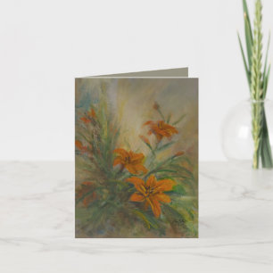 Carte Lilies Tigres 4 x 5.6"