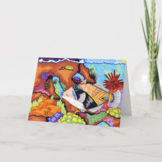 Carte L'illustration de gain des enfants : triggerfish