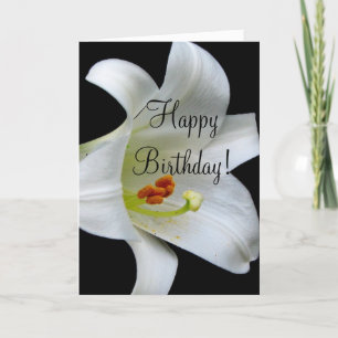 Carte Lily blanche -