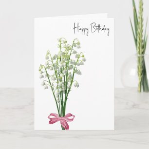 Carte Lily de la vallée Anniversaire